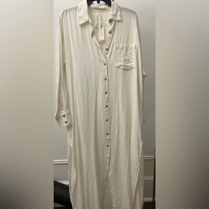 Anthropologie midi shirt dress